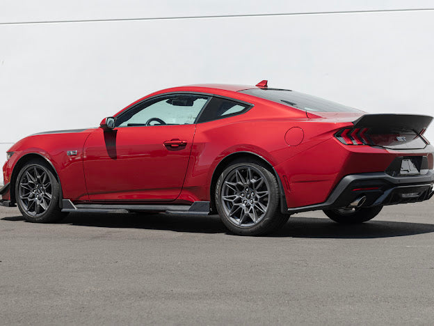 2024-UP FORD MUSTANG S650 | GT350R PERFORMANCE STYLE CARBON FIBER SIDE SKIRTS EXTENSION ROCKER PANELS GROUND EFFECTS